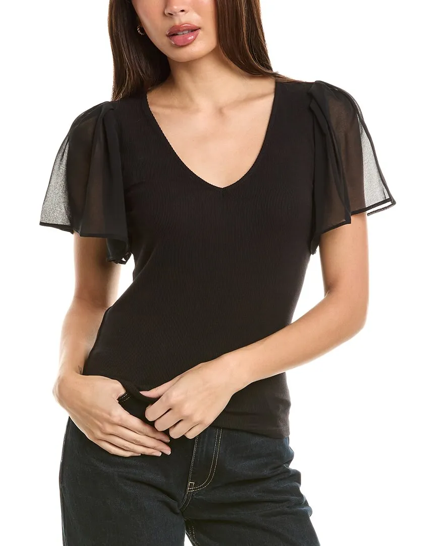 1.STATE Flutter Sleeve Top