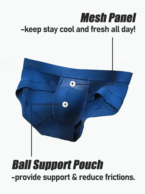 4 Pack Mens's Breathable U Convex Pouch Briefs