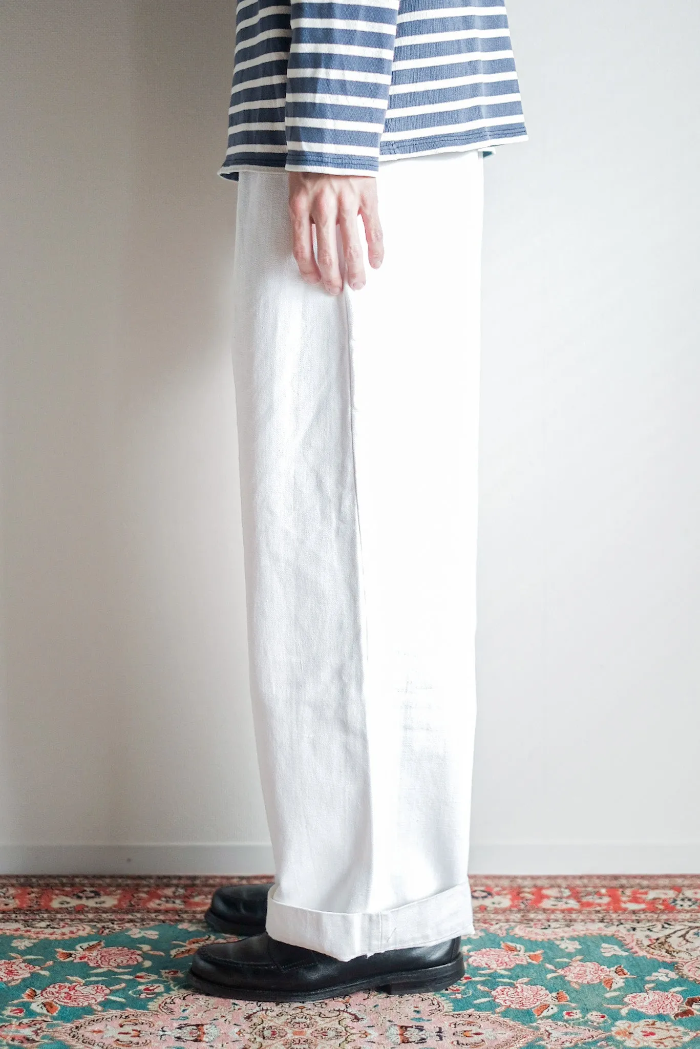 【~50's】French Vintage Linen Trousers