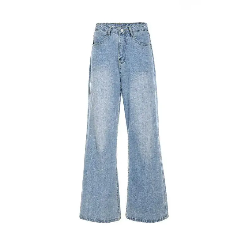 Aesthetic High Waisted Jeans Pants