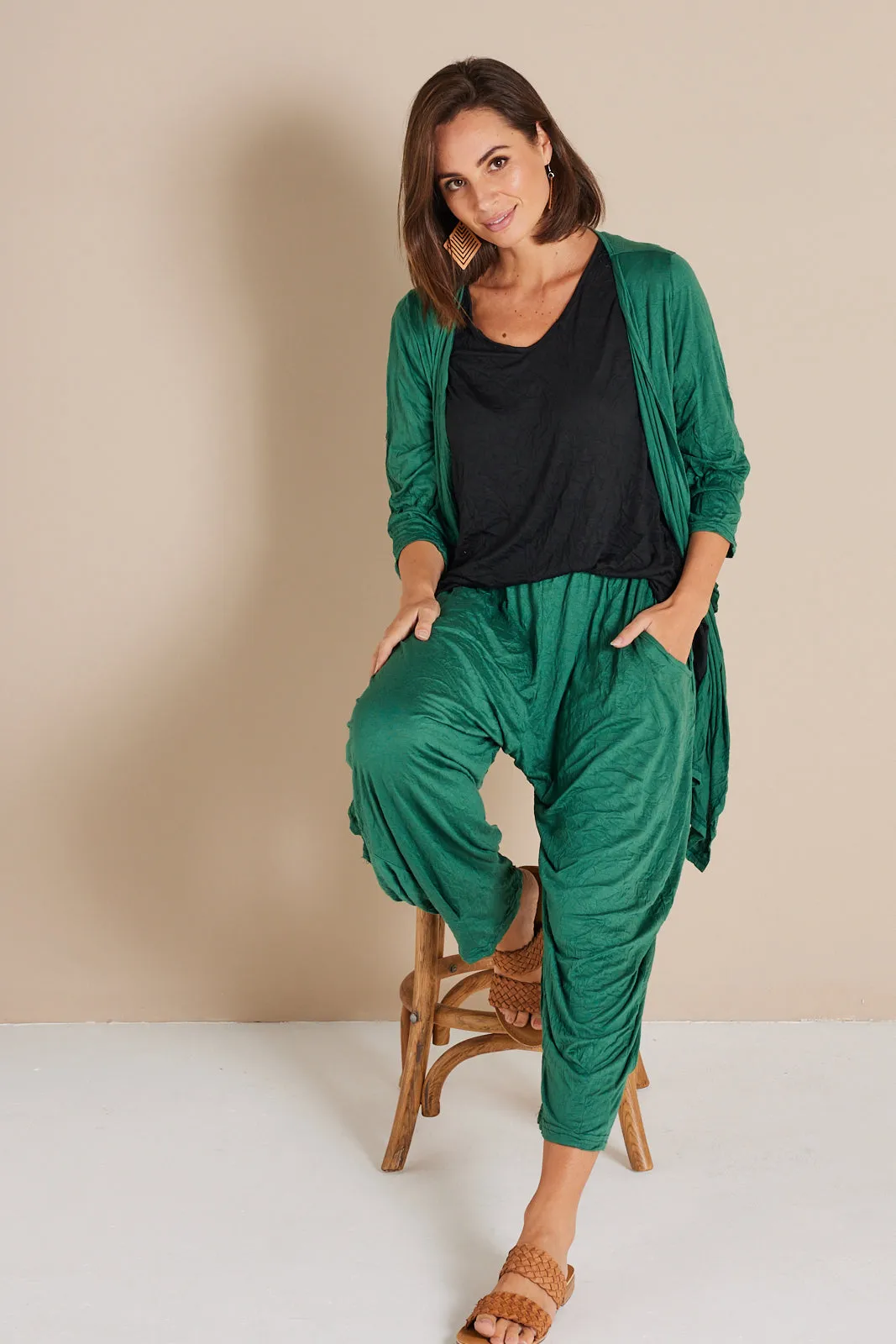 Alisha Pants - Forest Green