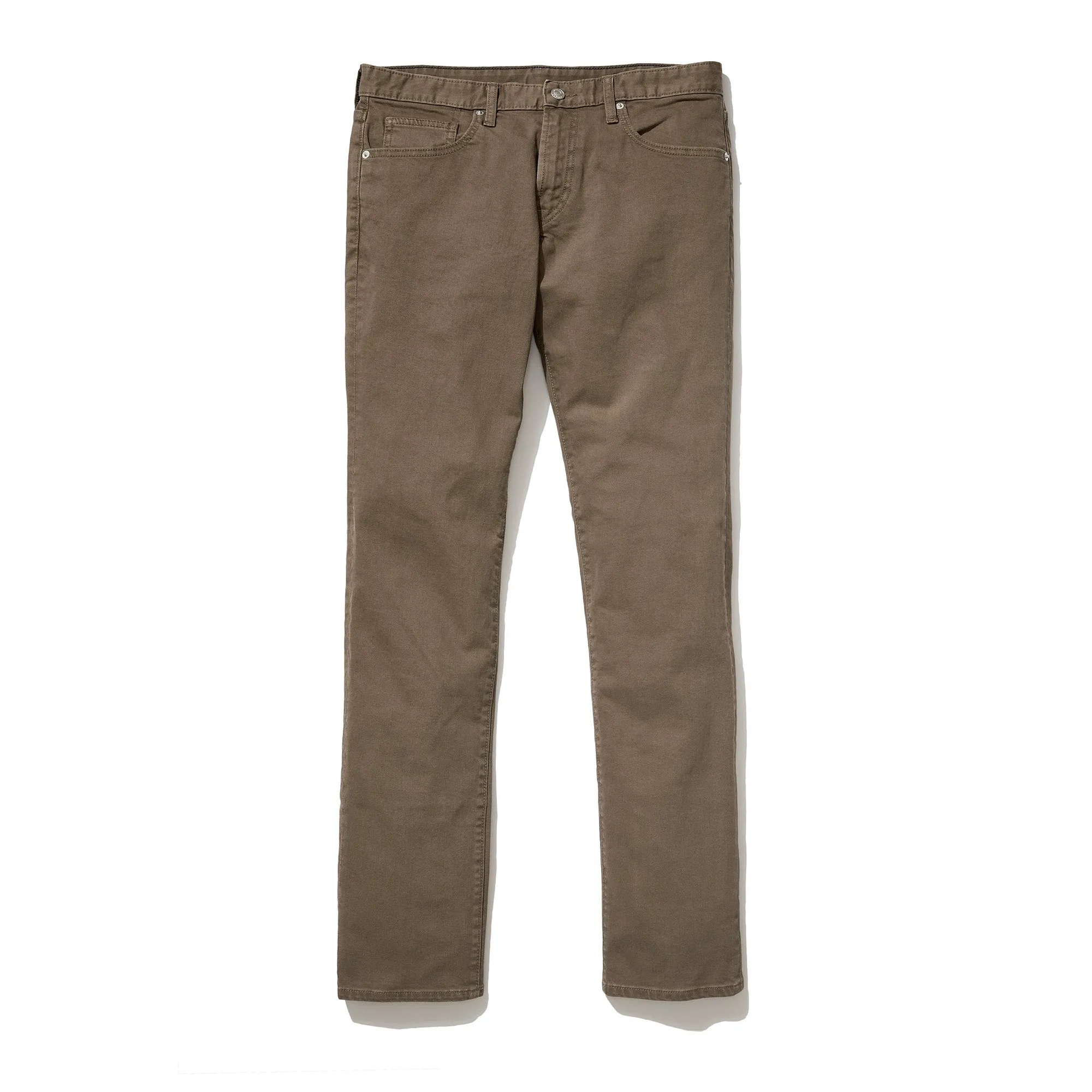 Avery (Standard) - Dark Camel Japanese Five Pocket Bull Denim