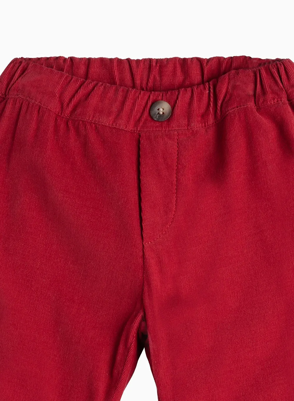 Baby Orly Trousers in Deep Red Cord