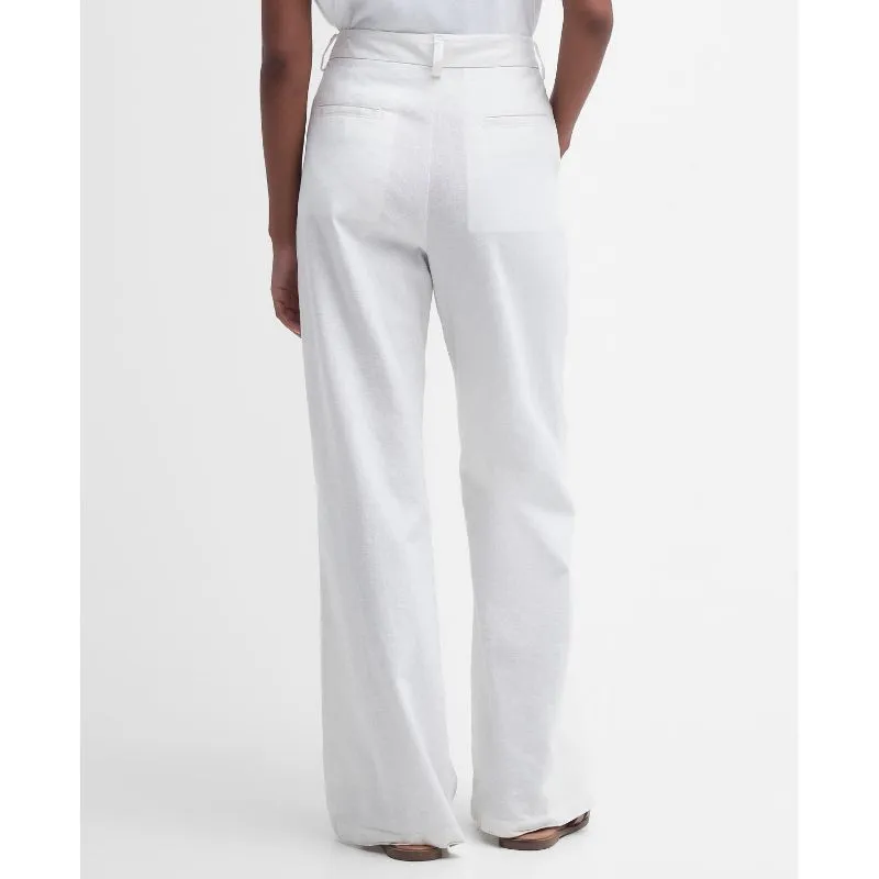 Barbour Somerland Ladies Trousers - White