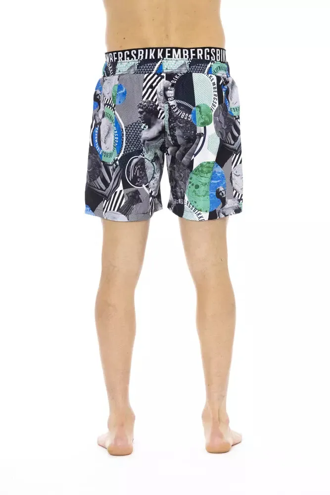 Bikkembergs Multicolor Polyester Men Swim Short