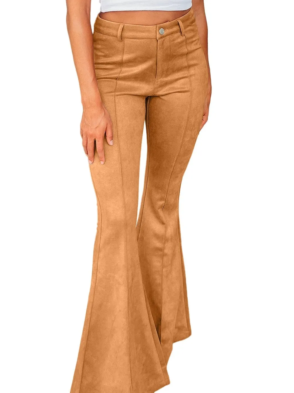 Bohemian Suede Bell Bottoms