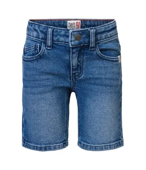 Boy's Cotton Duncan Denim Shorts - Medium Blue Wash