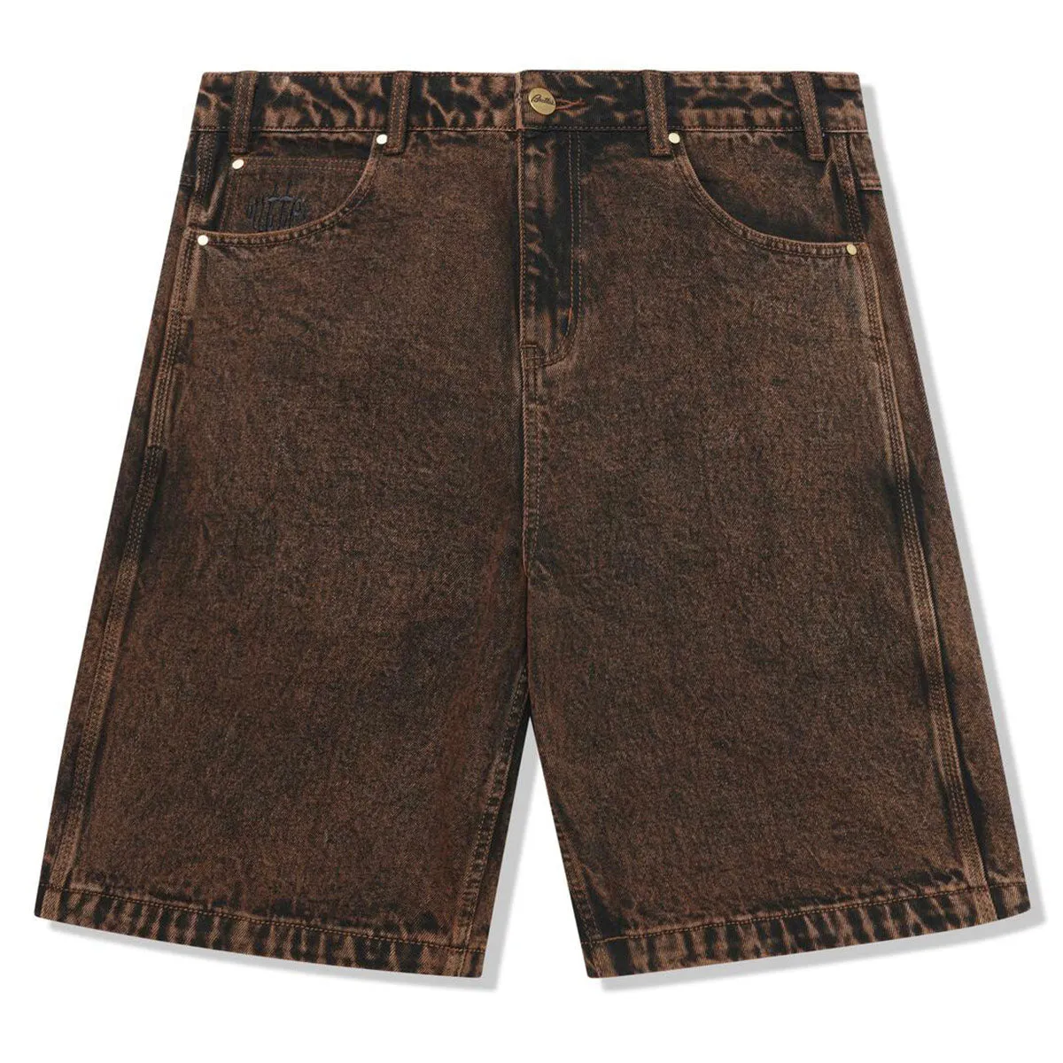 Butter Goods - Spider Denim Shorts Acid Brown