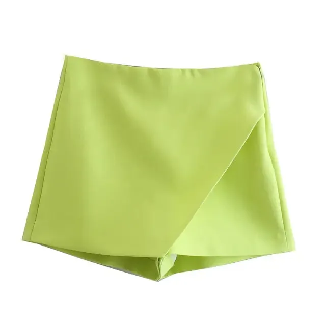 Candy Color Asymmetrical Shorts