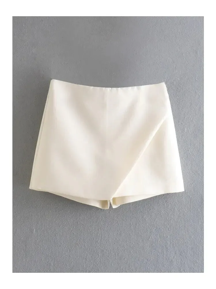 Candy Color Asymmetrical Shorts