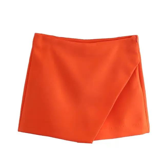 Candy Color Asymmetrical Shorts