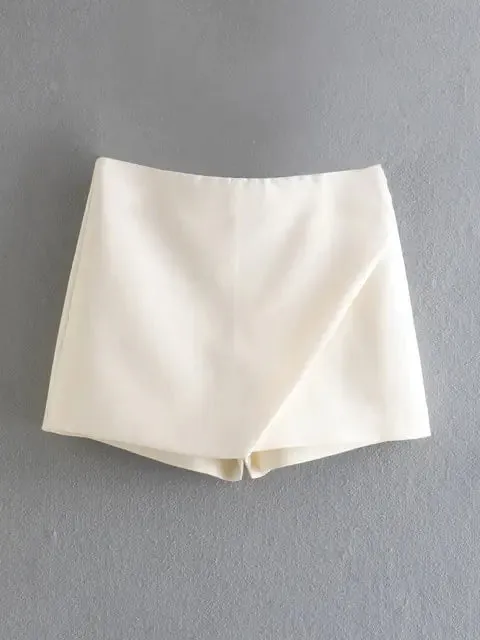 Candy Color Asymmetrical Shorts