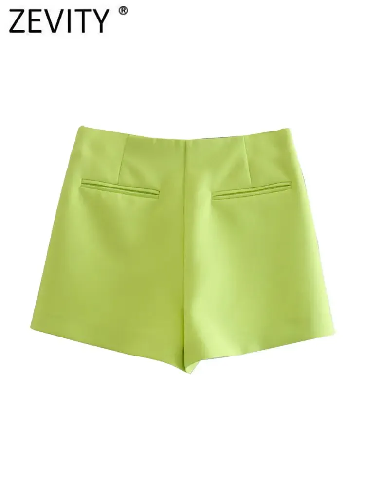 Candy Color Asymmetrical Shorts