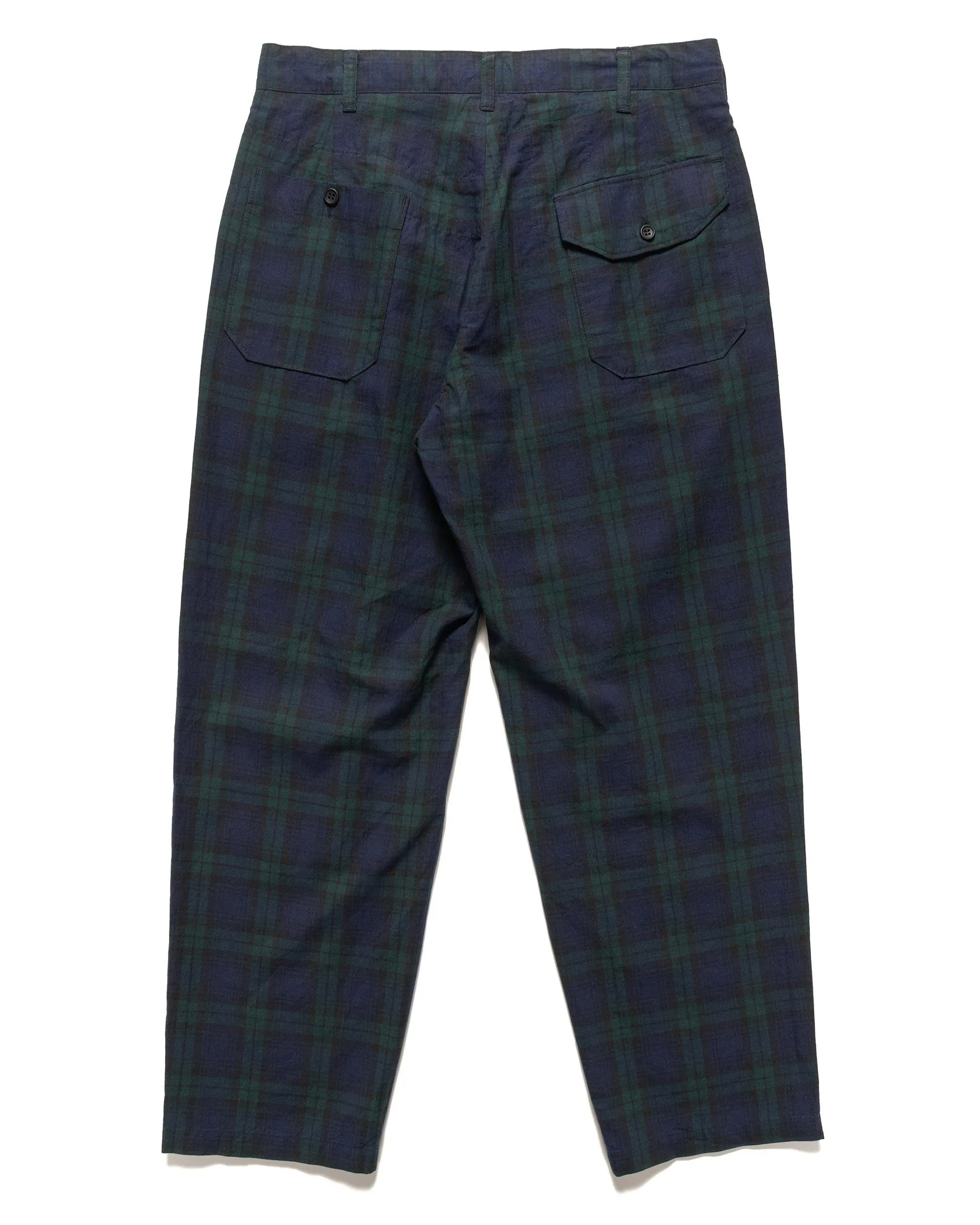 Carlyle Pant Cotton Linen Blackwatch