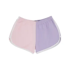 Colorblock Cheryl Shorts - Palm Beach Pink and Lauderdale Lavender