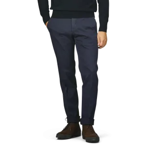 Dark Blue Cotton Stretch Model 30 Chinos