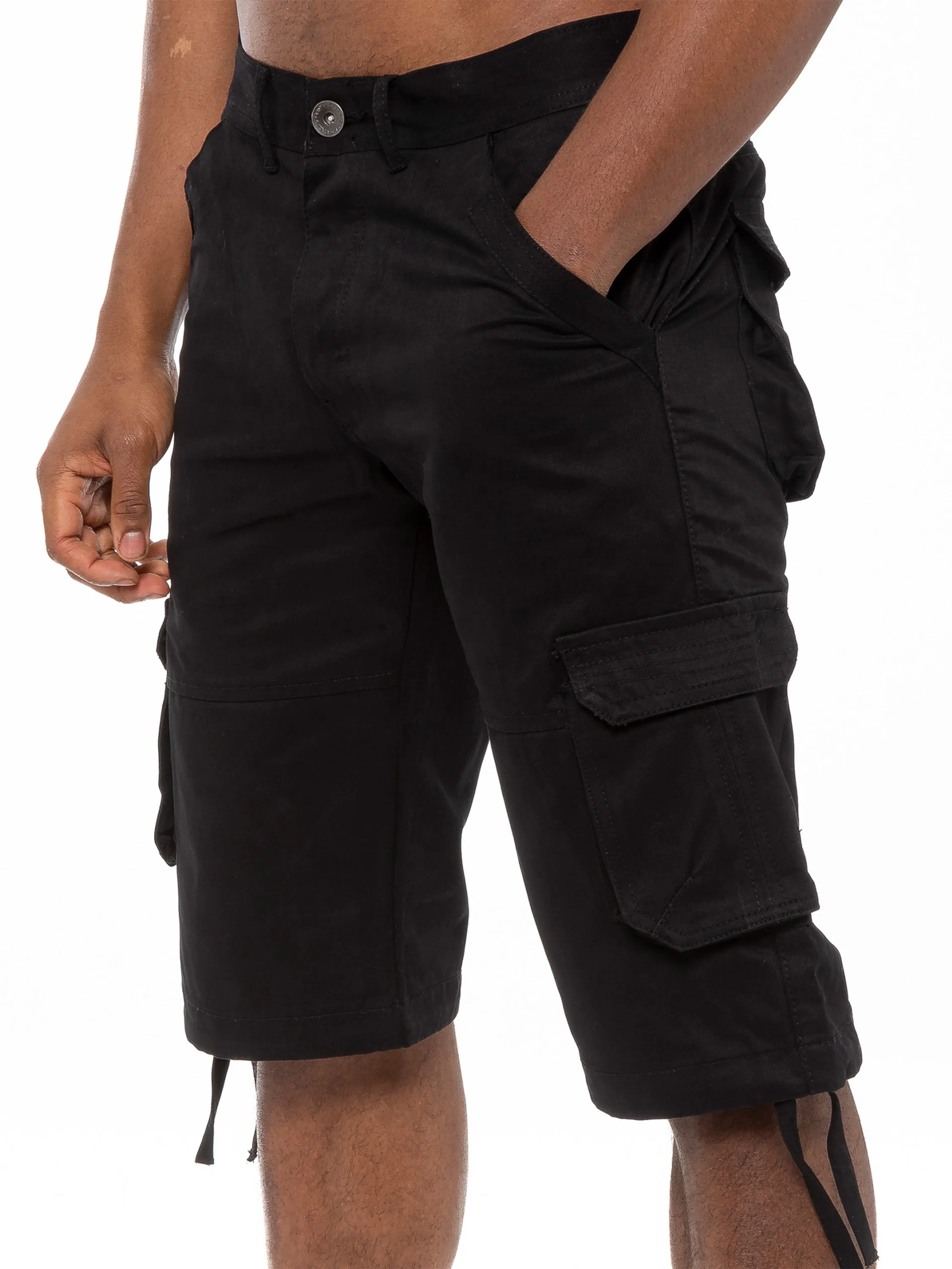 Enzo Mens Cargo Combat Shorts  | Enzo Designer Menswear