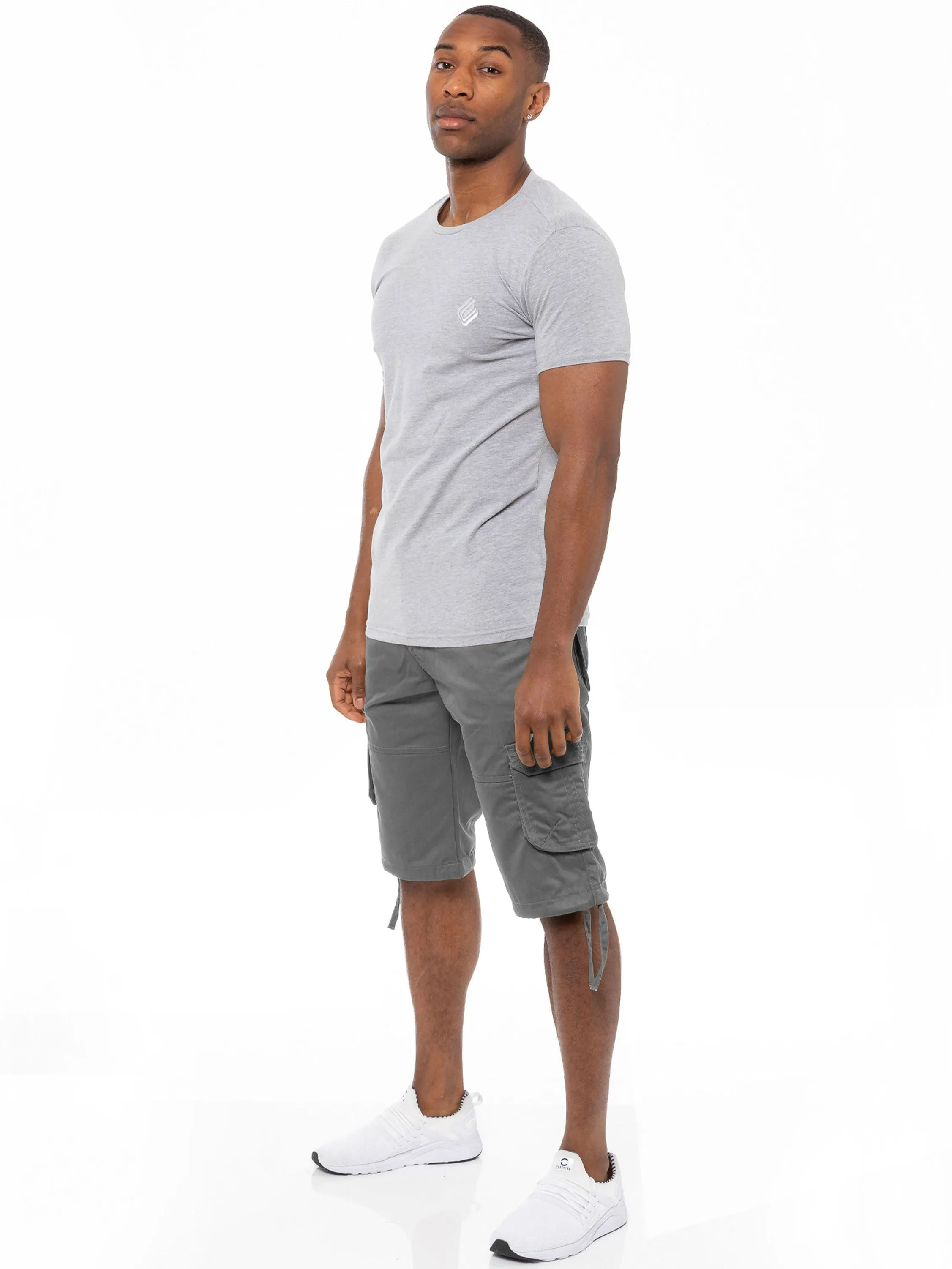 Enzo Mens Cargo Combat Shorts  | Enzo Designer Menswear