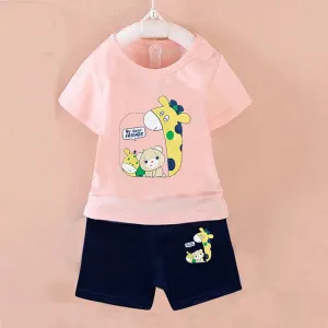 GIRAFFE KIDS T-SHIRT & SHORT SET