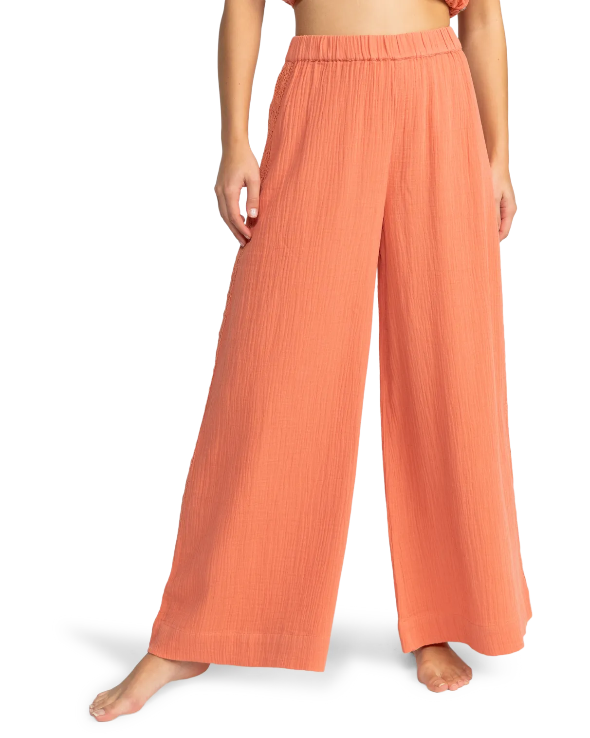 Golden Tropic Trousers in Apricot Brandy