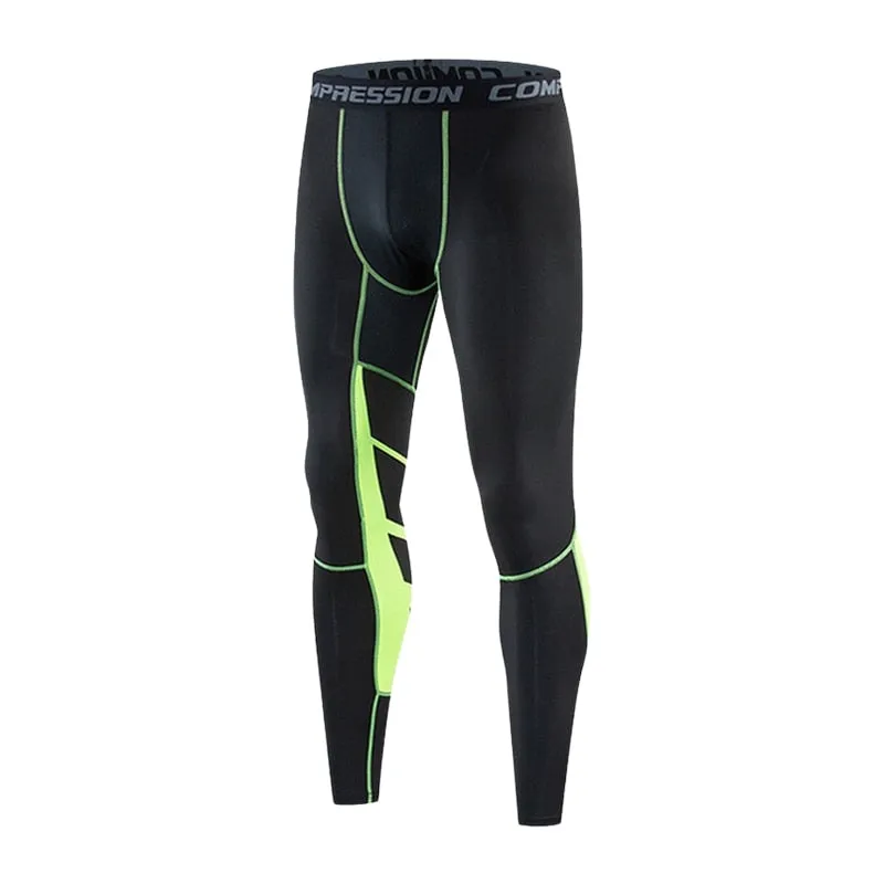 Gym Mens Fitness Running Sport Pants Athletics Tight Leggings Joggings Skinny Yoga Compression Trousers Lycra Sweatpants Dry Fit