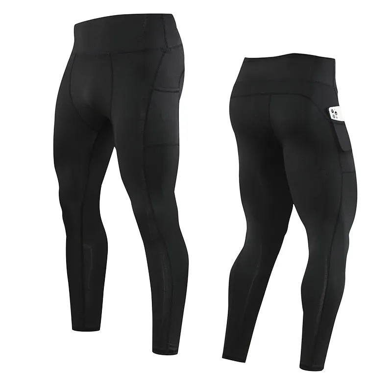 Gym Mens Tights Sport Pants Fitness Running Skinny Leggings Joggings Sportswear Yoga Compression Trousers Lycra Sweatpants