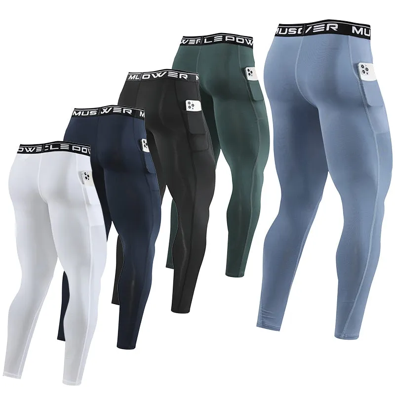 Gym Mens Tights Sport Pants Fitness Running Skinny Leggings Joggings Sportswear Yoga Compression Trousers Lycra Sweatpants