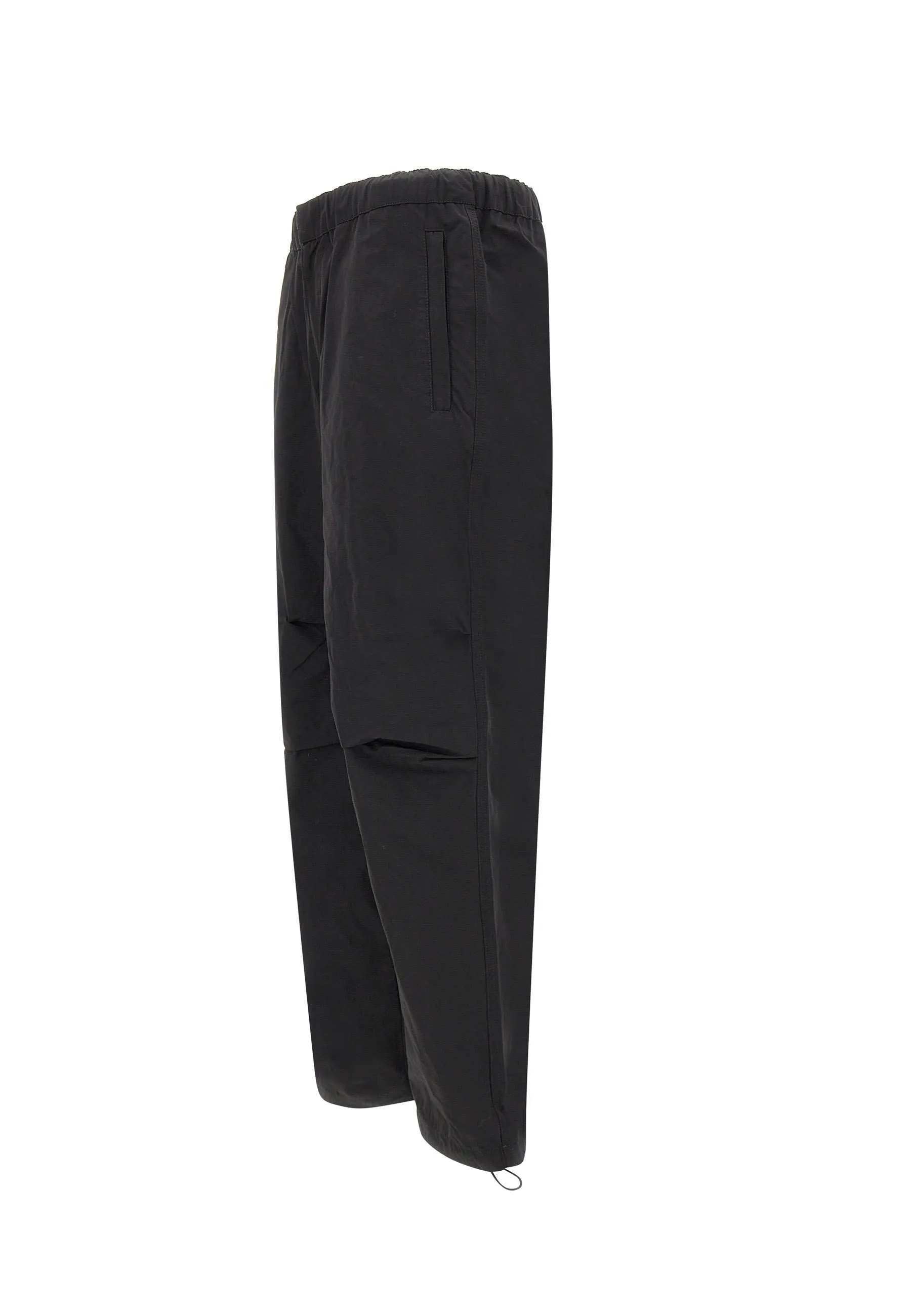 Id Technocotton Black Relaxed Trousers