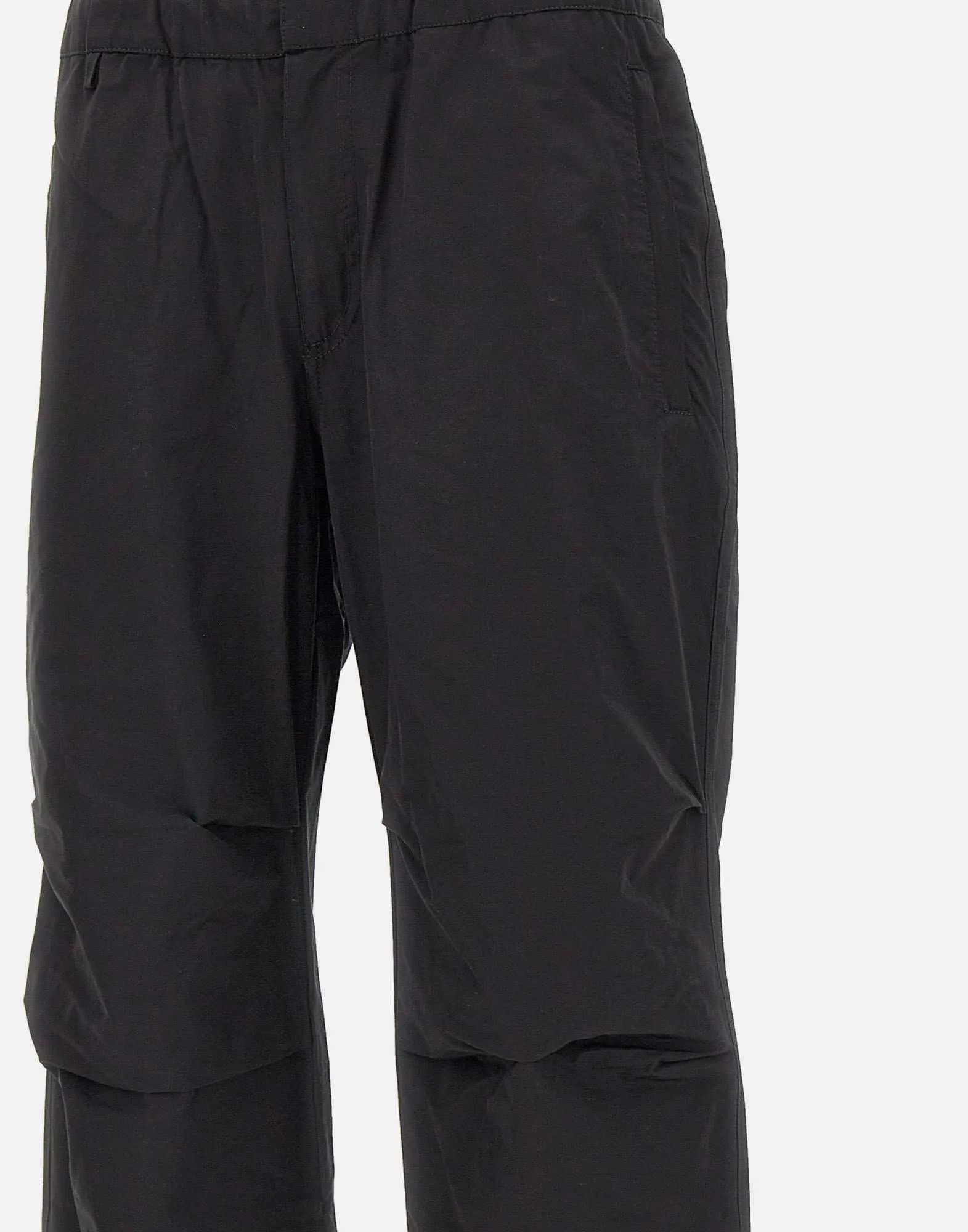 Id Technocotton Black Relaxed Trousers