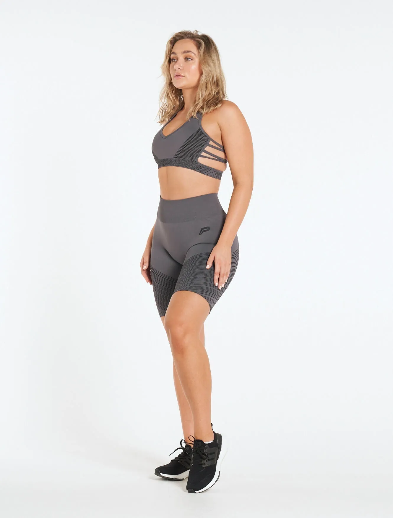 Impulse Seamless Shorts - Slate Grey