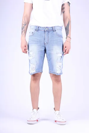 Jack Russel - Men Shorts - Handwerk JS-707 Slim Fit Light Blue