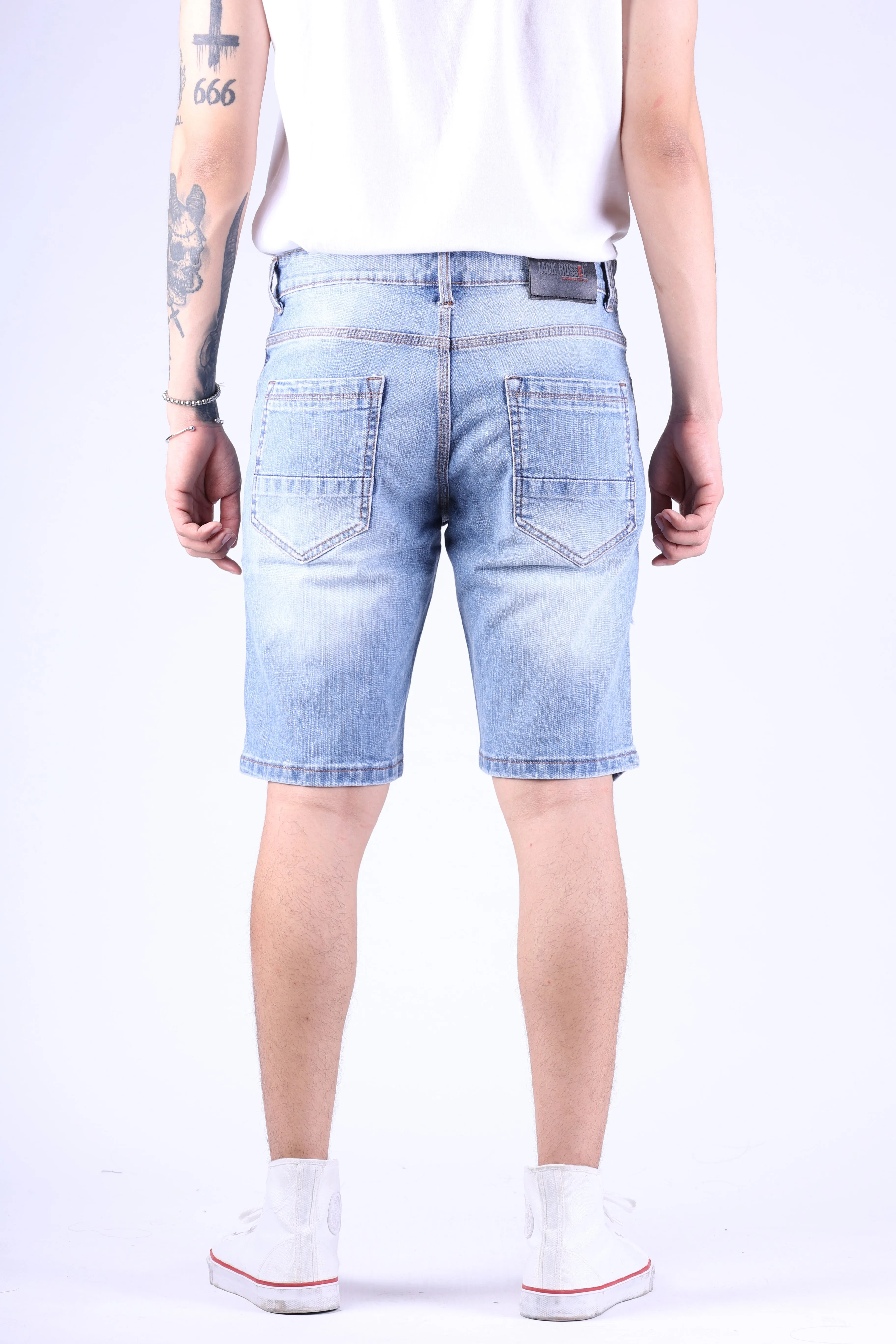 Jack Russel - Men Shorts - Handwerk JS-707 Slim Fit Light Blue