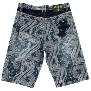 Karakuri Denim Shorts