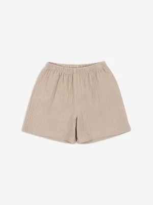 Konges Sløjd Kids Organic Cotton Shorts in Brown