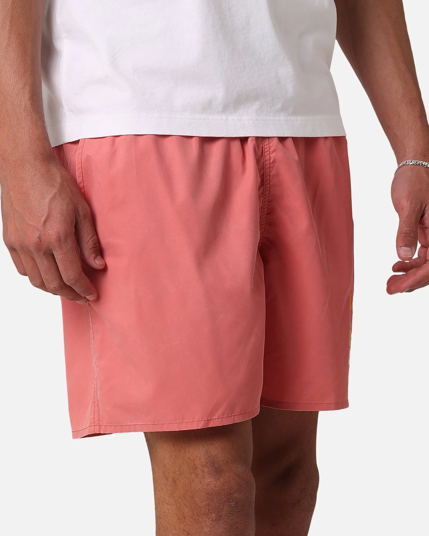 Lacoste Sunbleached Swim Shorts Sierra Red