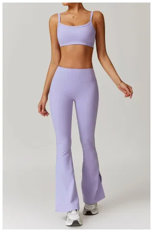 Lavender Vibe Flared Trousers