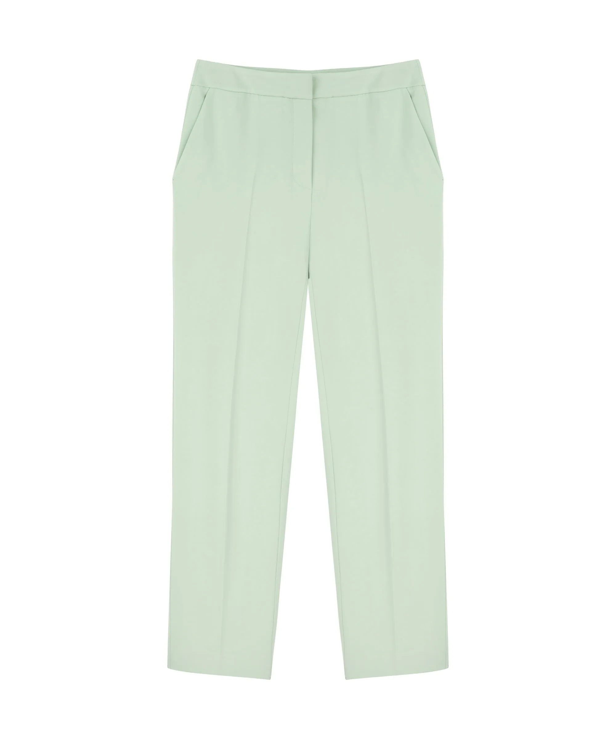 Machka Cigarette Fit High Waist Trousers Nile