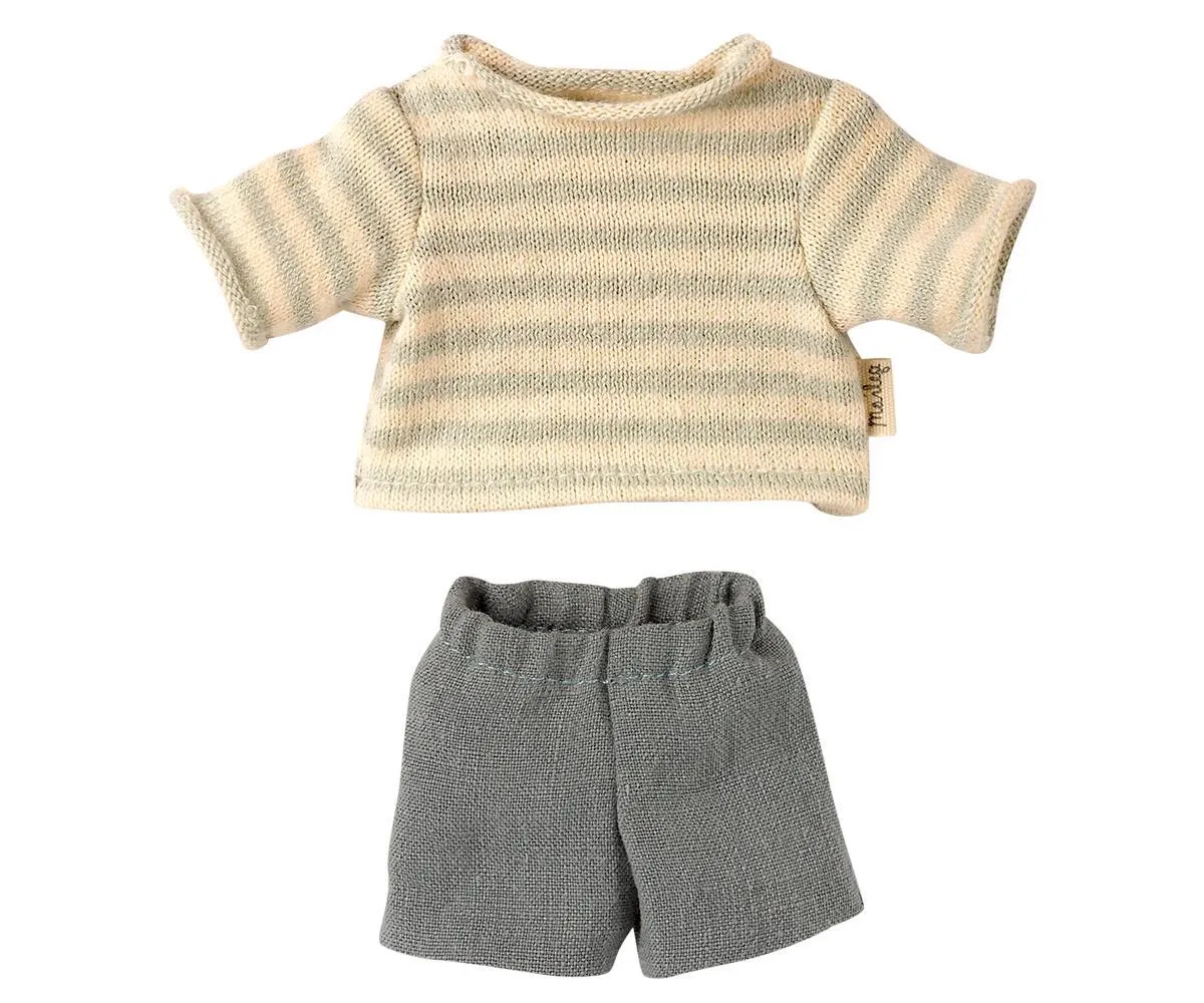 MAILEG - CLOTHING: SHIRT & SHORTS FOR TEDDY JUNIOR