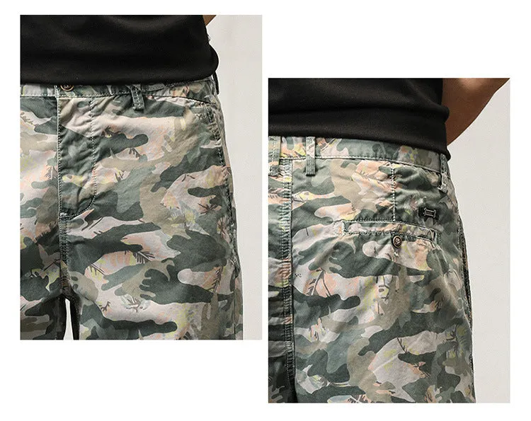 Men's Trends High Design Summer Style Loose Fit Camouflage Cargo Shorts | G3526