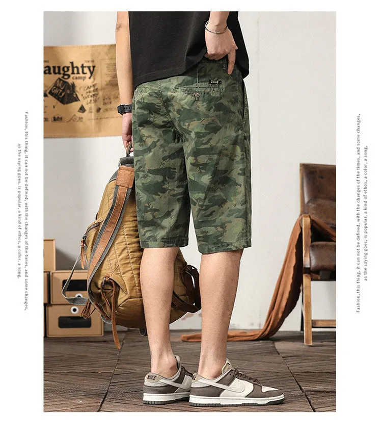 Men's Trends High Design Summer Style Loose Fit Camouflage Cargo Shorts | G3526