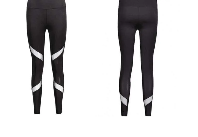 Mesh Design Fitness Leggings