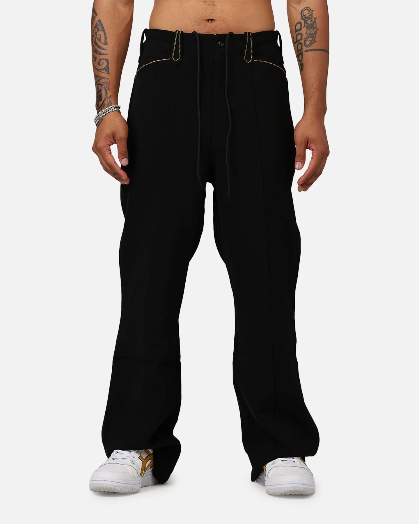 MNML Western Stitch Trouser Pants Black/Gold