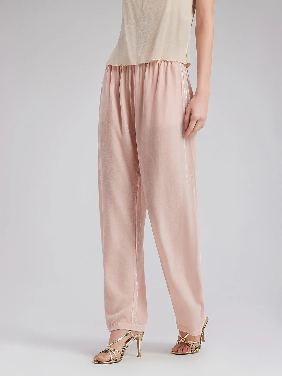 Neo Chinese Style Velvet Pants