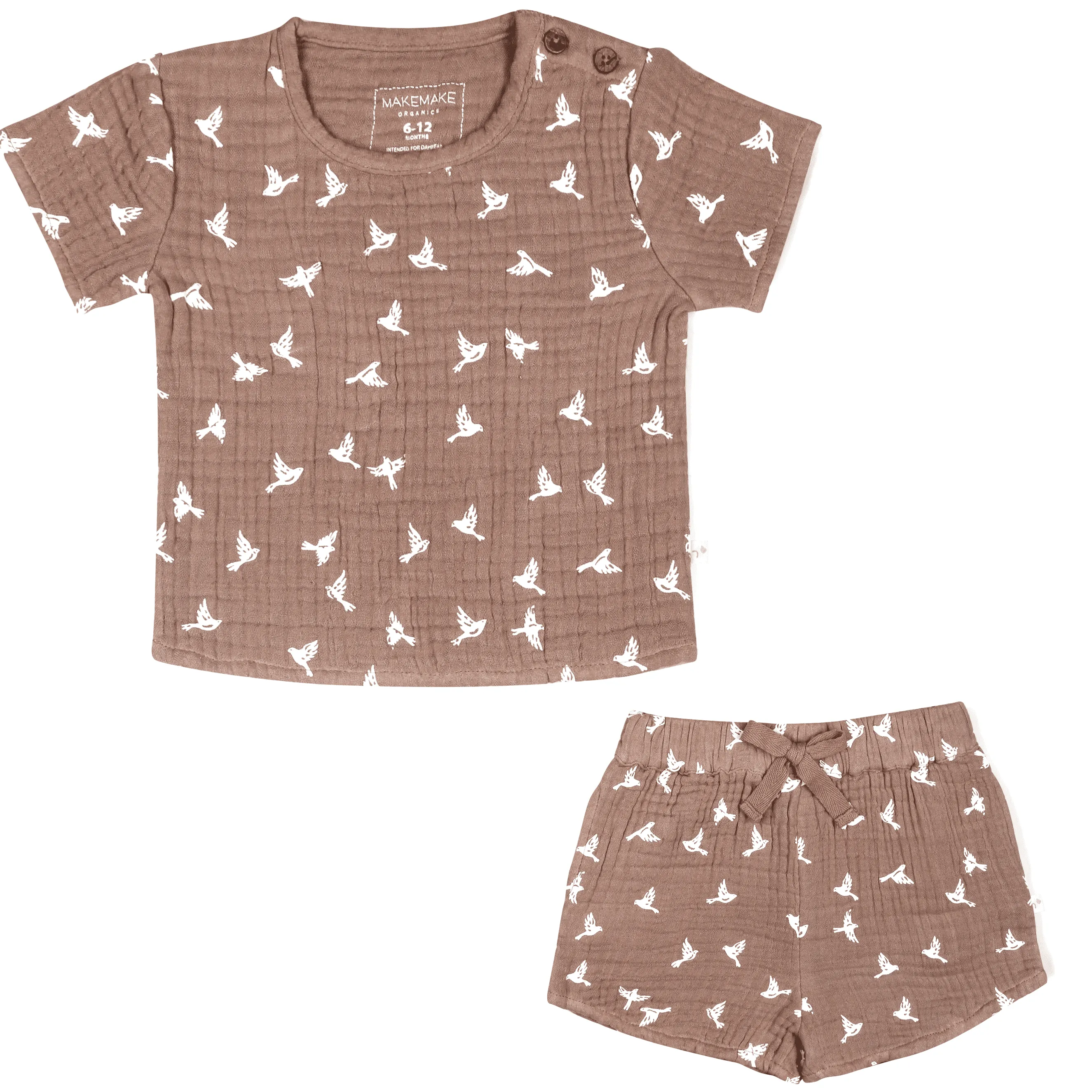 Organic Baby Toddler and Shorts Set - Flock