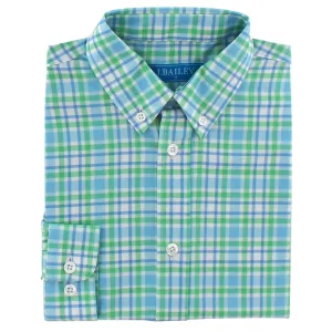 Performance Button Down Shirt- Keylime