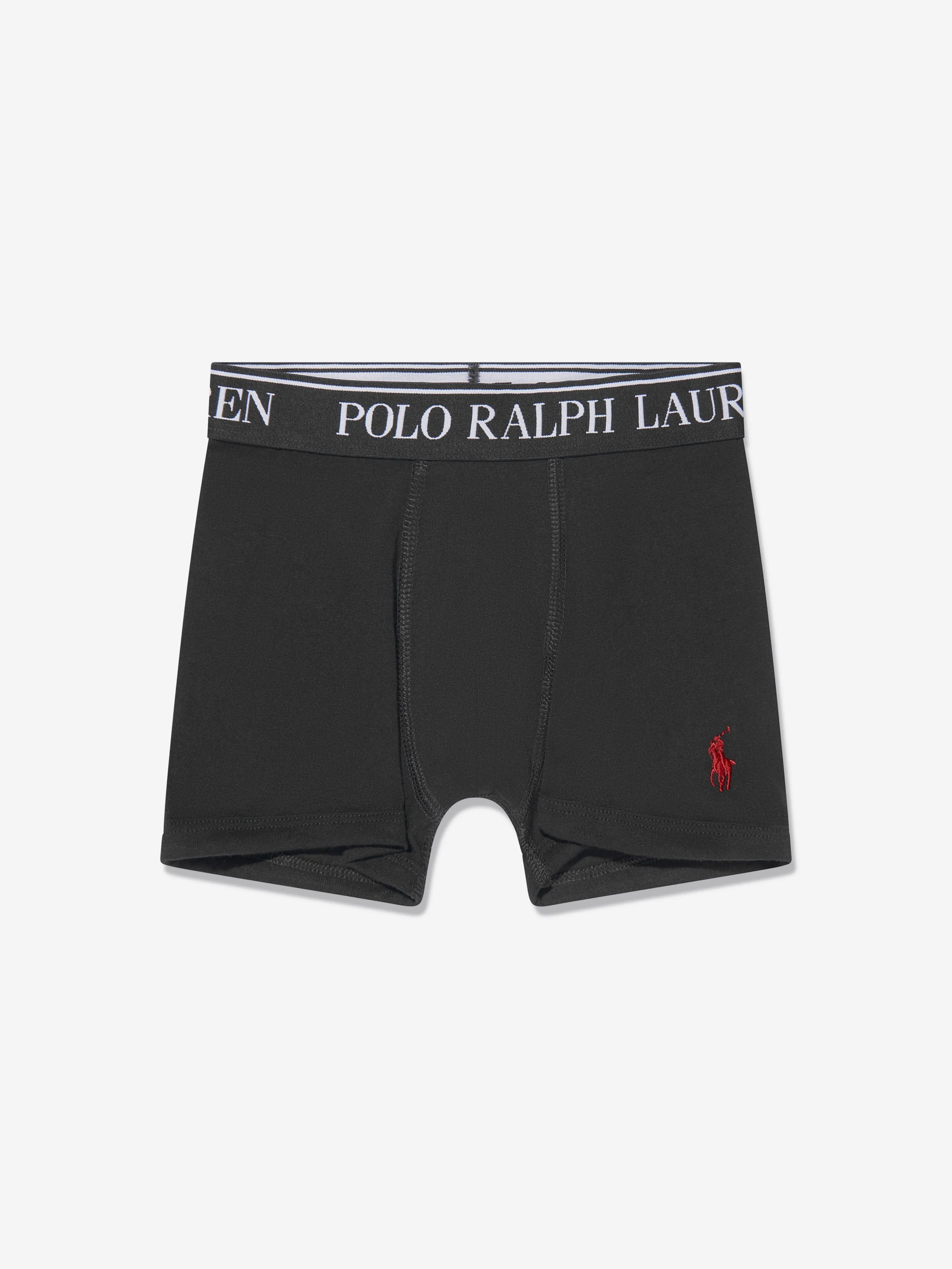 Ralph Lauren Boys 3 Pack Boxer Shorts Set in Grey