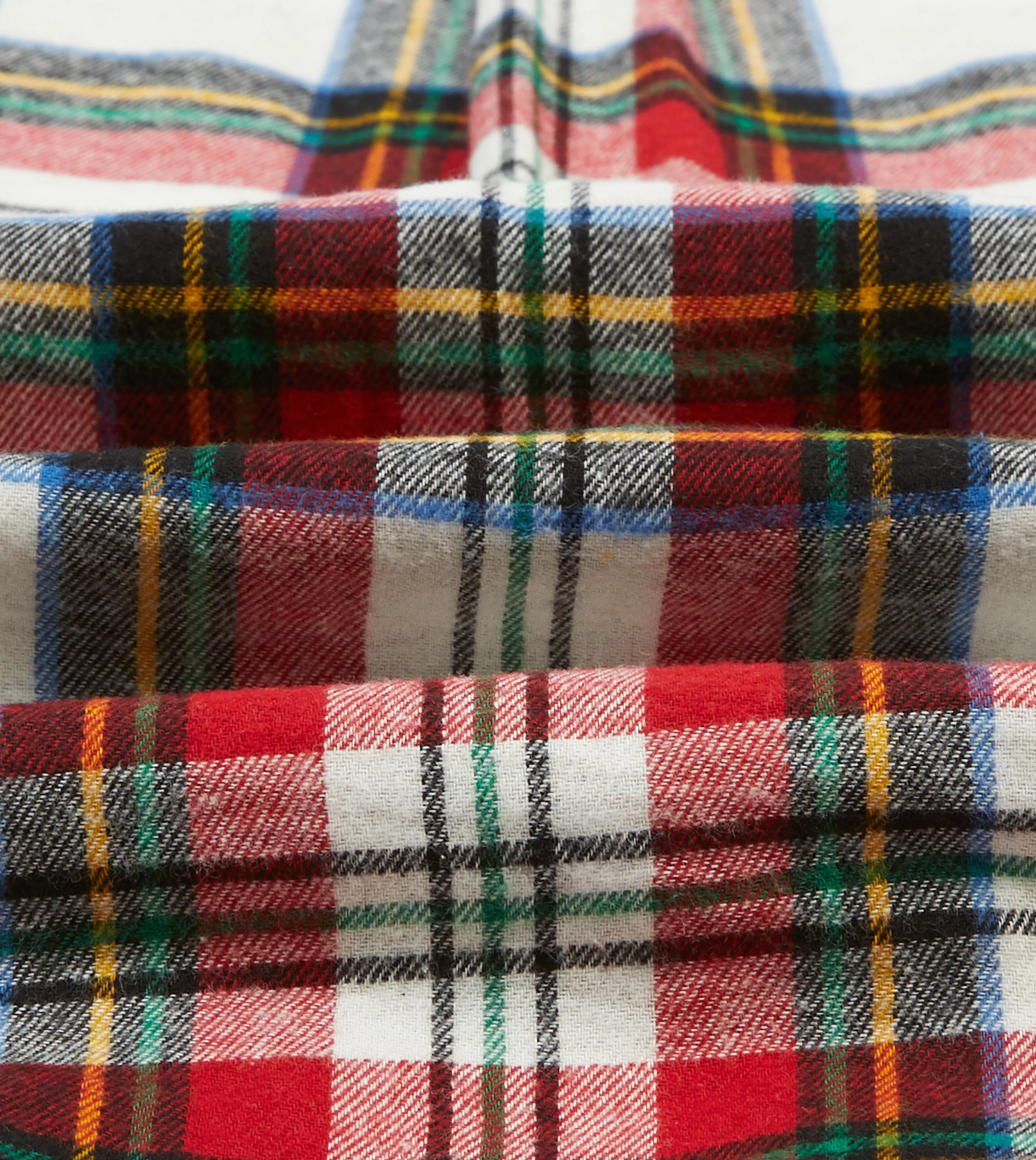 Red Check Brushed Cotton Two-Pocket Work Shirt