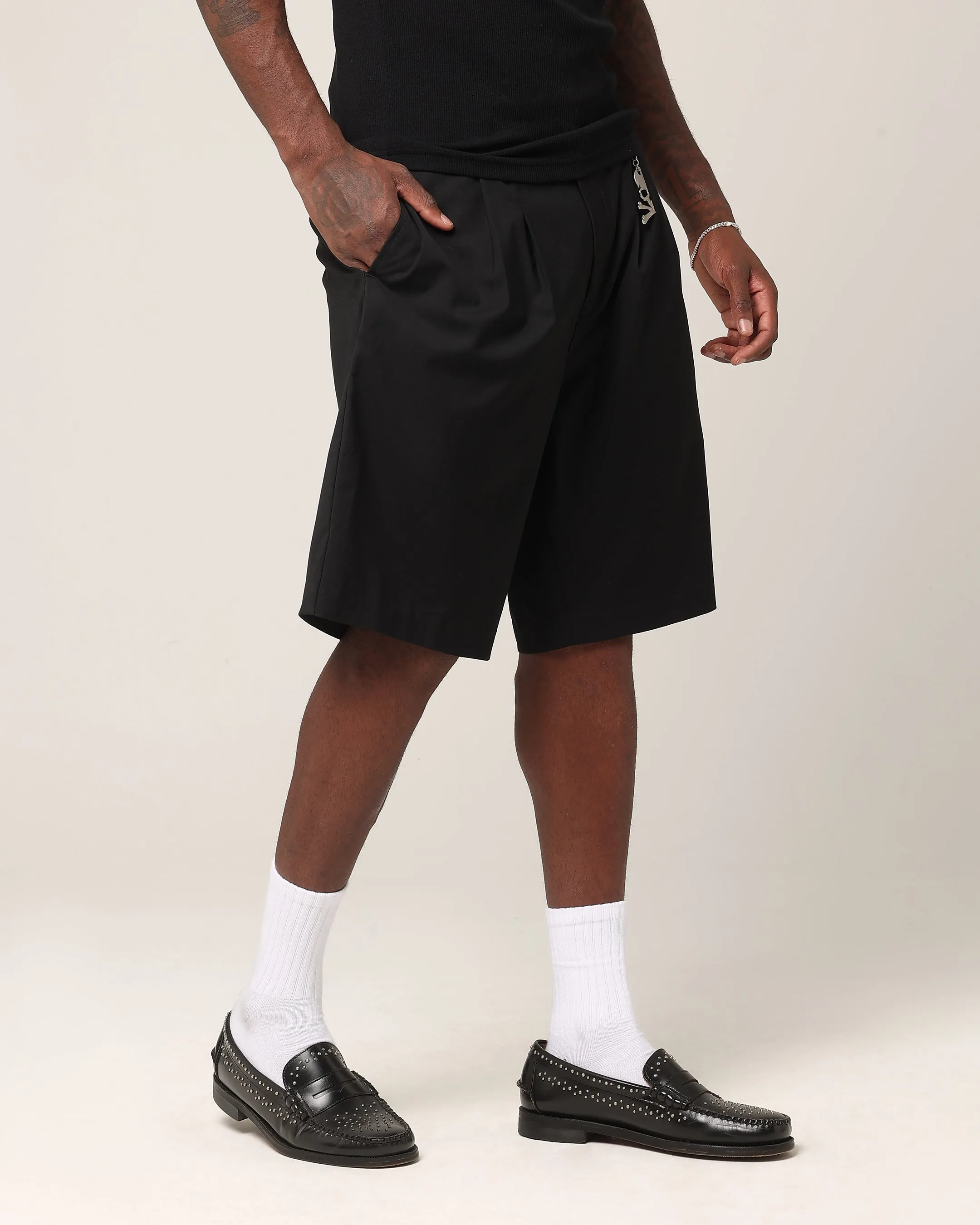 Saint Morta Baggy Trouser Shorts Black