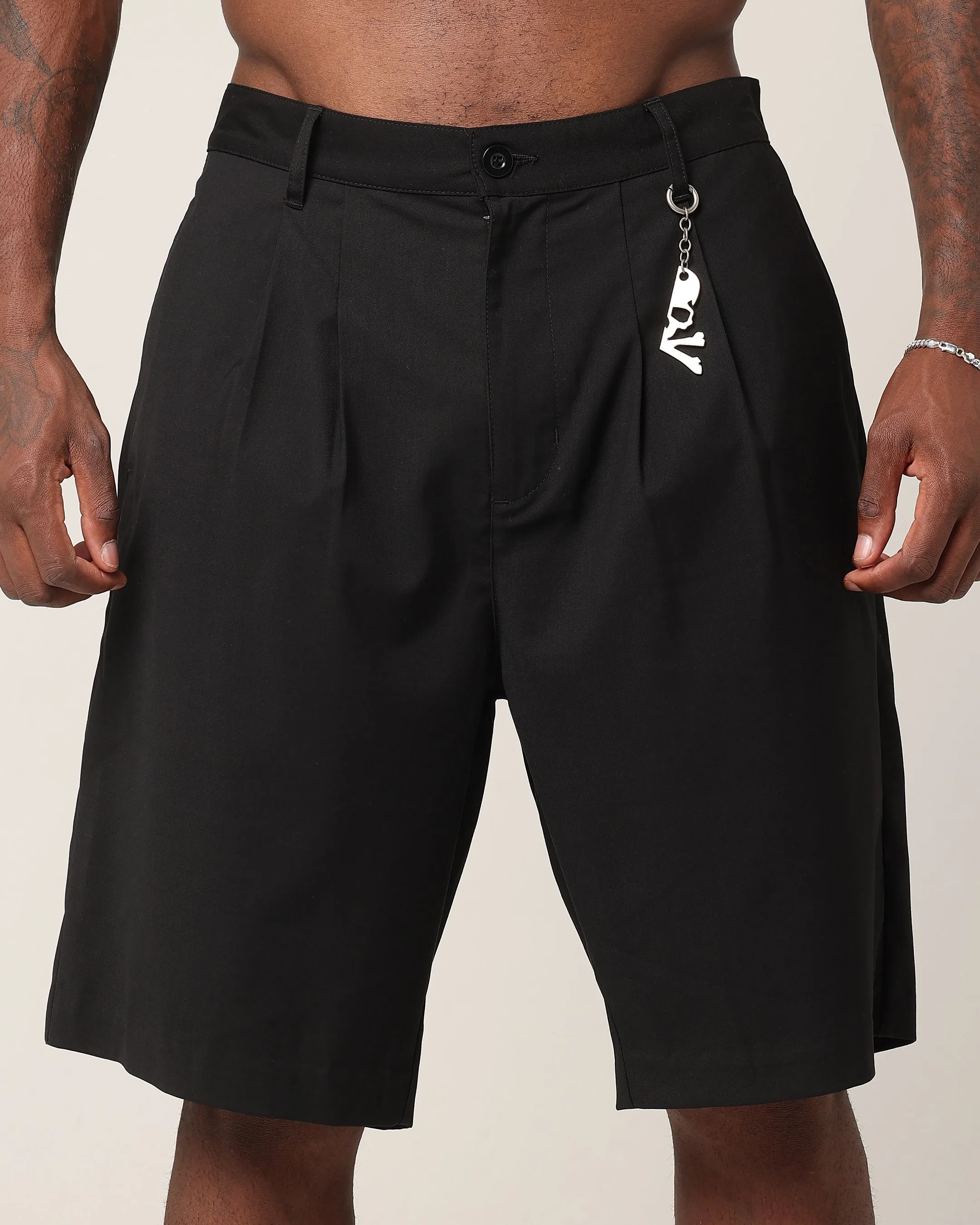 Saint Morta Baggy Trouser Shorts Black