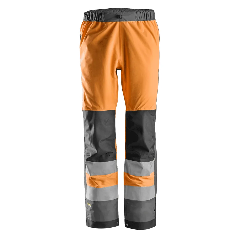 Snickers 6530 AllroundWork, Hi-Vis WP Shell Trousers CL2 Various Colours